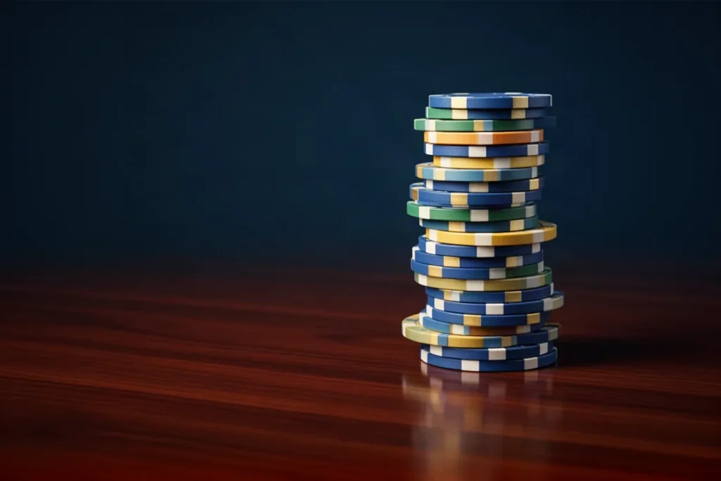Ảnh minh hoạ chồng chip tròn cho mục kinh nghiệm casino HB88